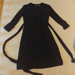 NY&co black wrap dress stretch sz XS